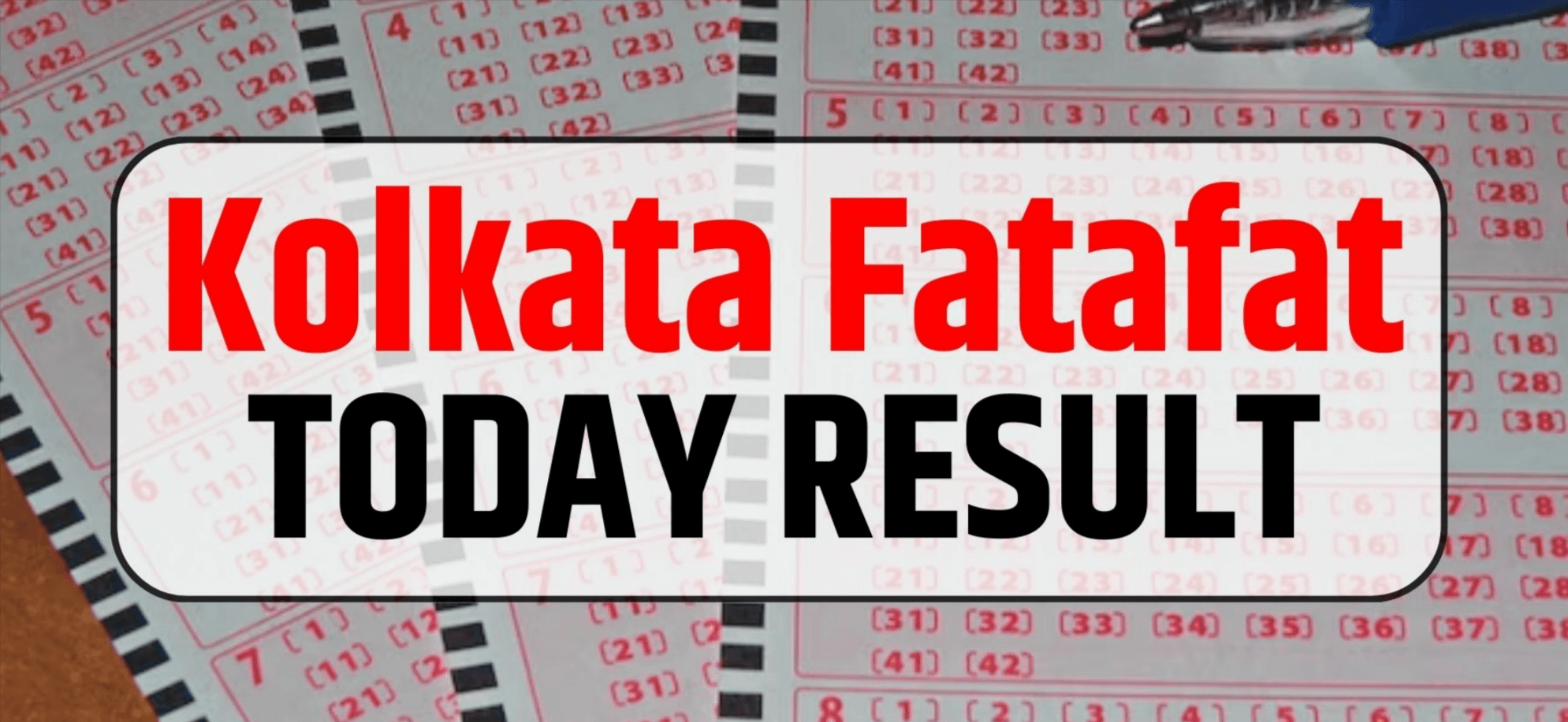 Kolkata FF Fatafat Result Today Saturday, 2nd of December 2023 check Fatafat Result online